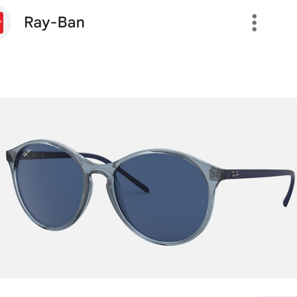 Ray Ban 4371F Blue Transparent Women's Sunglasses - Picture 7 of 7